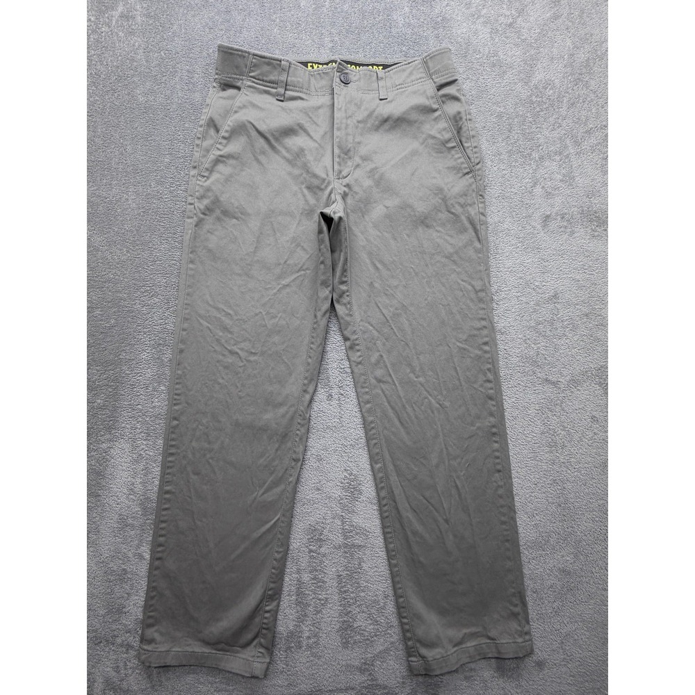 Lee Extreme Motion Pants Mens Measured 32x29‎ Gray Regular Fit Chino Straight
